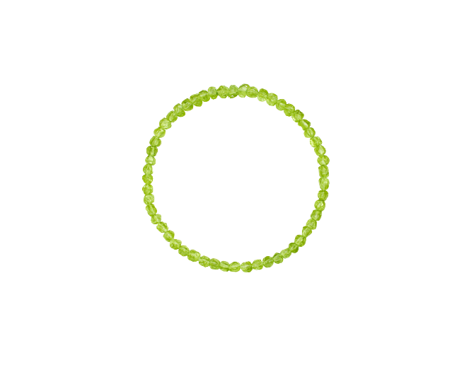 Peridoto facetada