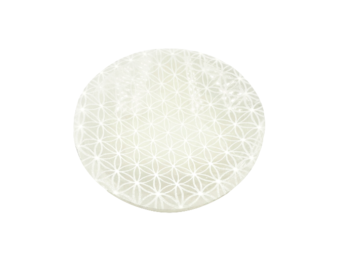 Cuenco selenita blanco