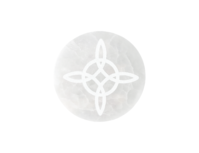 Placa Selenita nudo de bruja