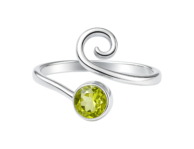 Anillo de peridoto