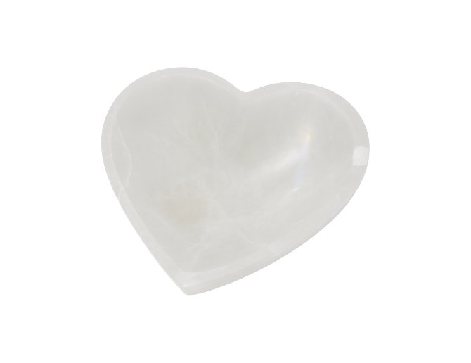 Cuenco selenita corazon
