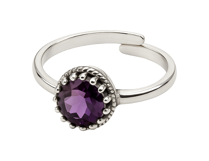 Anillo amatista AAA