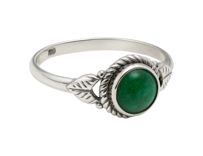 Anillo de esmeralda AAA