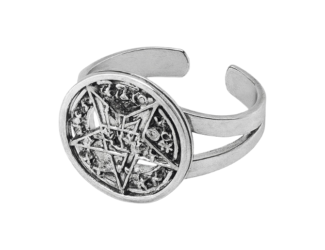 Anillo de tetragramaton (plata 925)
