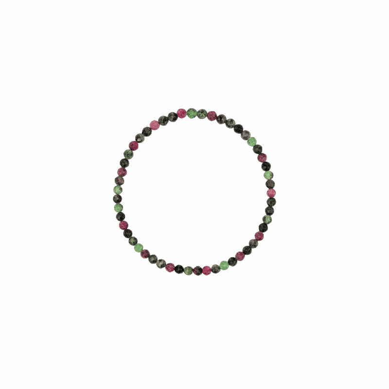 Pulsera rubí en fucsita facetada