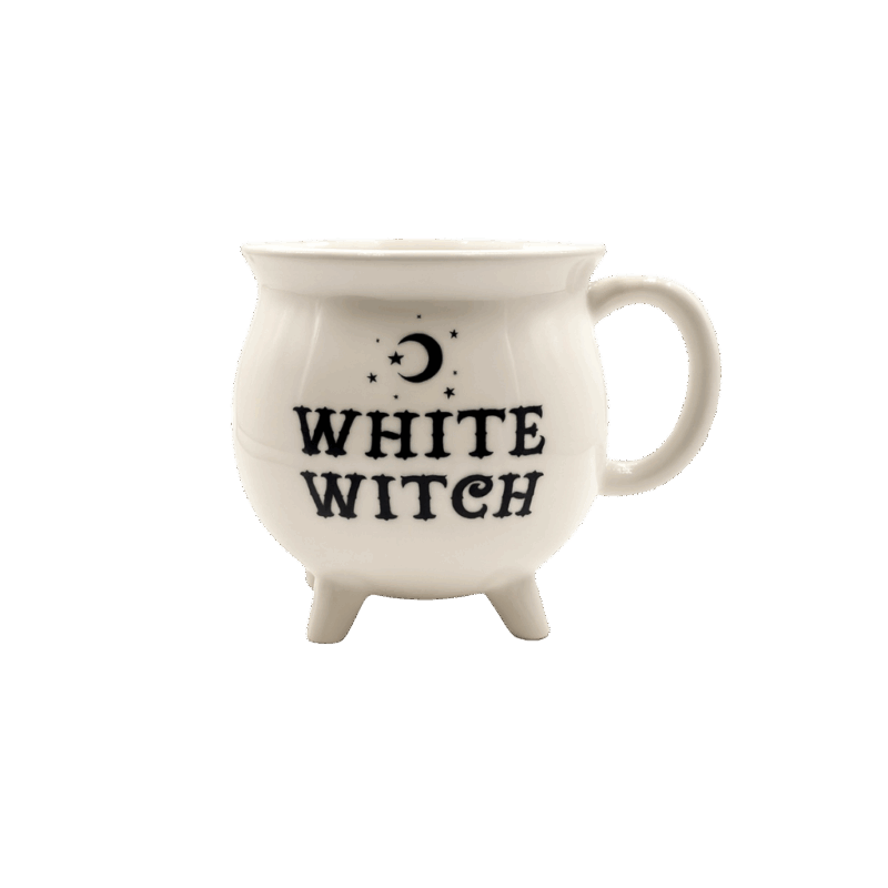 Taza bruja blanca
