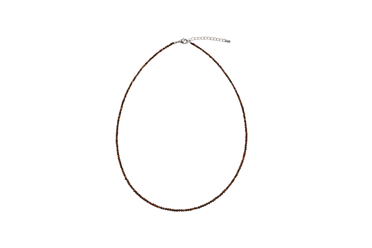 Gargantilla ojo de tigre facetada