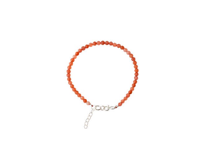 Cornalina facetada (enganche de plata 925)