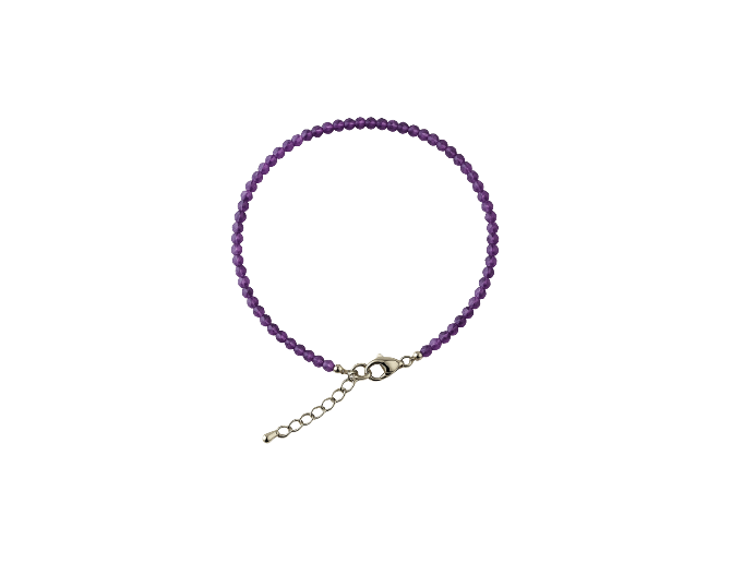 Amatista facetada (enganche de acero)