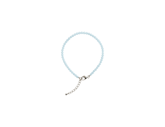 Aguamarina facetada (enganche acero)