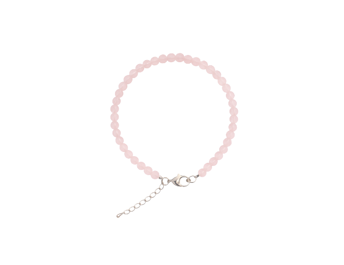 Cuarzo rosa facetado (enganche acero)