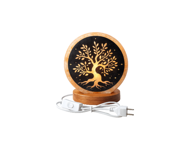 Lámpara de sal árbol de la vida