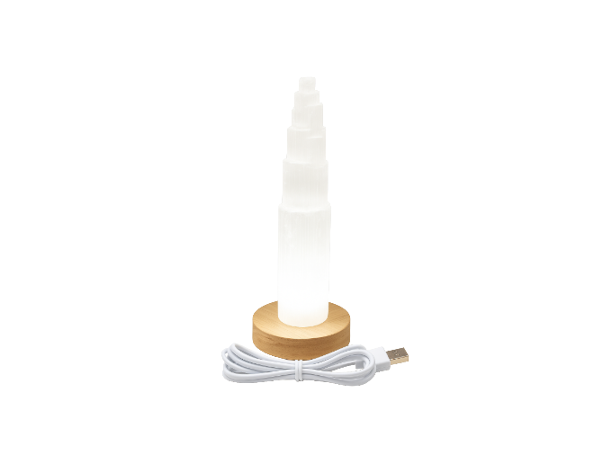 Lámpara selenita (tamaño M)