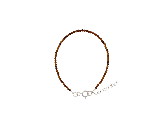 Ojo de tigre (enganche de plata 925)