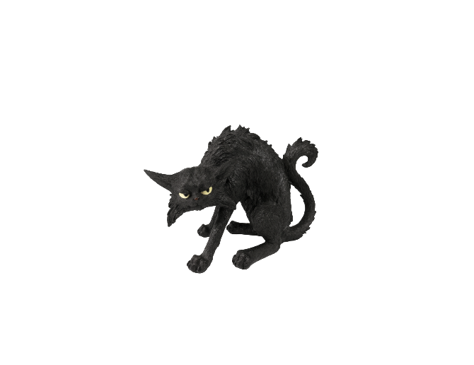 Gato con doble protección (plata 925)