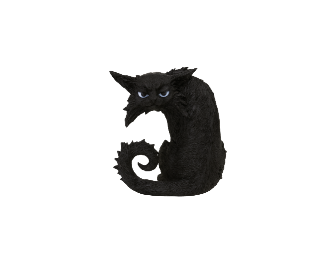 Gato con doble protección XL (plata 925)