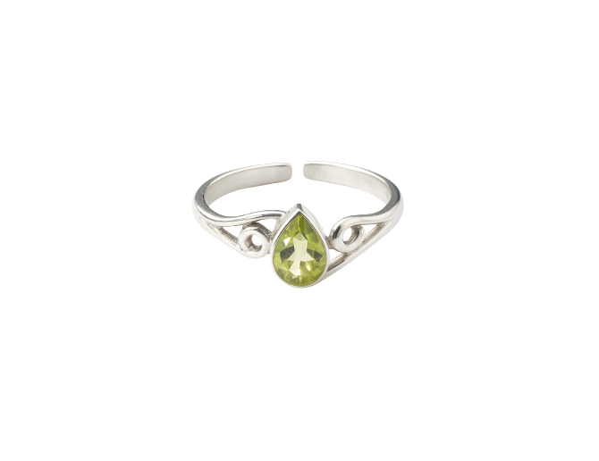 Anillo peridoto (plata 925)