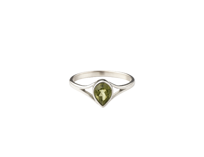 Anillo peridoto (plata 925)