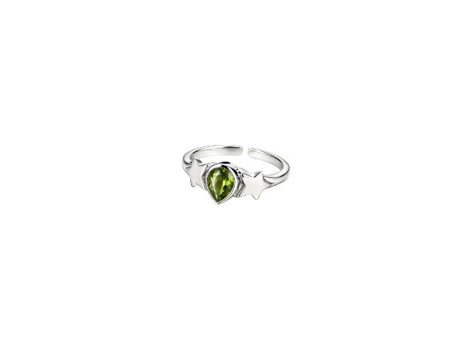 Anillo peridoto (plata 925)
