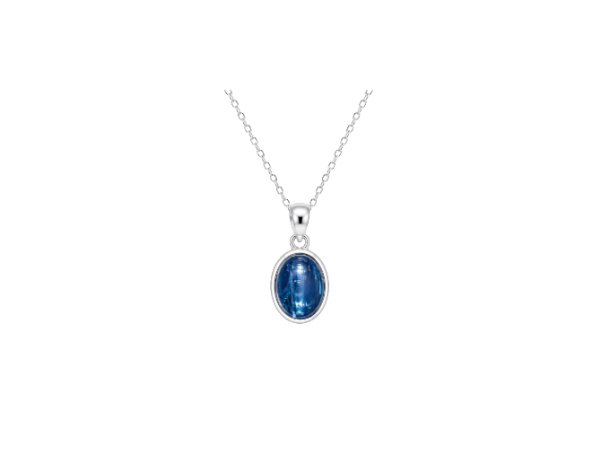 Collar Cianita (plata 925)