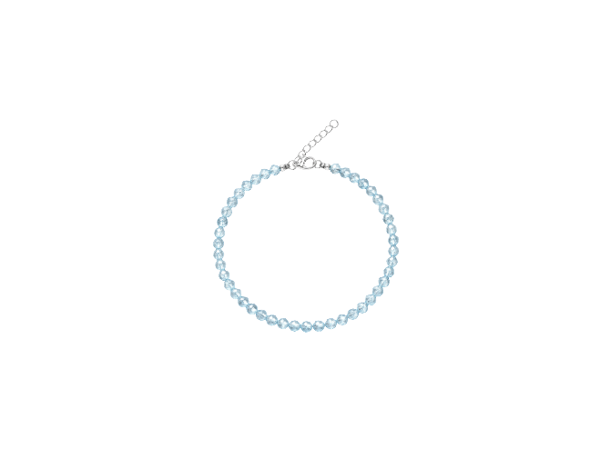 Topacio facetada (enganche de plata 925)