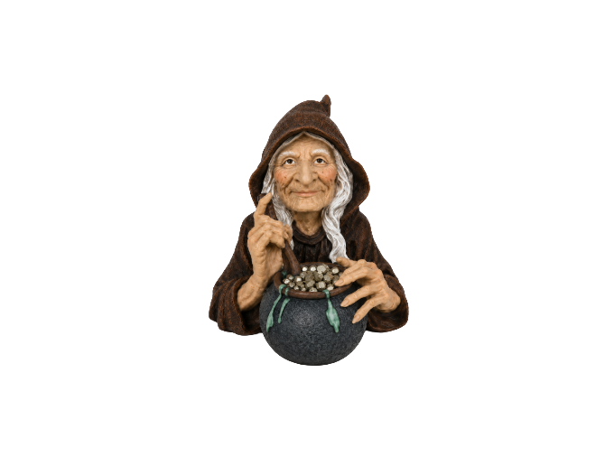Bruja/meiga del dinero (con pirita)